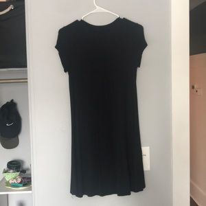 black t-shirt dress